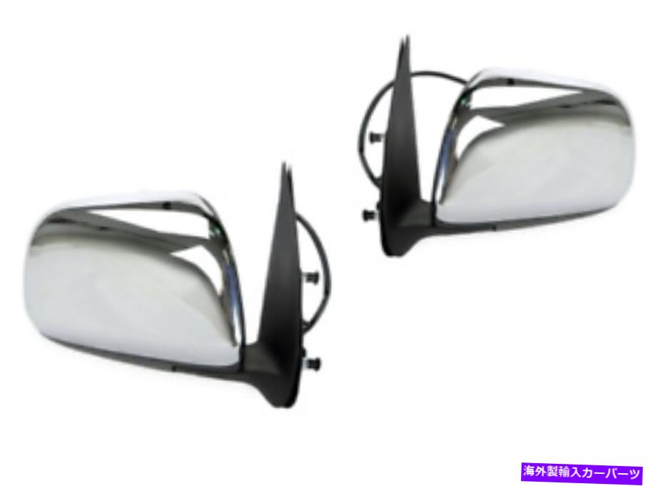 USミラー トヨタハイラックスのクロムエレクトリックドアミラーのペア2005-2011 SR/SR5/Workmate Pair of Chrome Electric Door Mirrors for Toyota Hilux 2005-2011 SR/SR5/Workmate【並行輸入品】