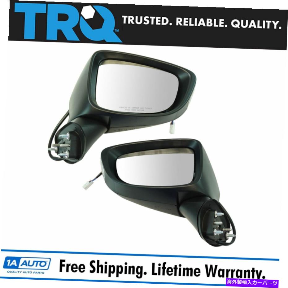 USミラー TRQエクステリアパワーミラーw/ターンシグナルブラックスムースLH RHペアマツダ6 TRQ Exterior Power Mirror w/ Turn Signal Black Smooth LH RH Pair for Mazda 6【並行輸入品】