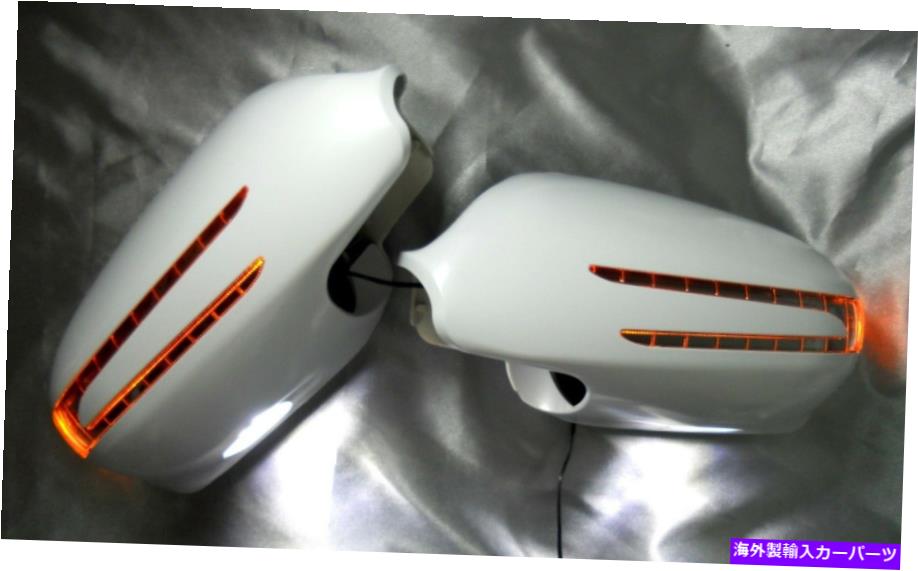 USミラー メルセデスR230 SLクラス09-12未塗装矢印タイプLEDサイドミラーカバーに Fits Mercedes R230 SL-Class 09-12 UNPAINTED Arrow Type LED Side Mirror Cover【並行輸入品】