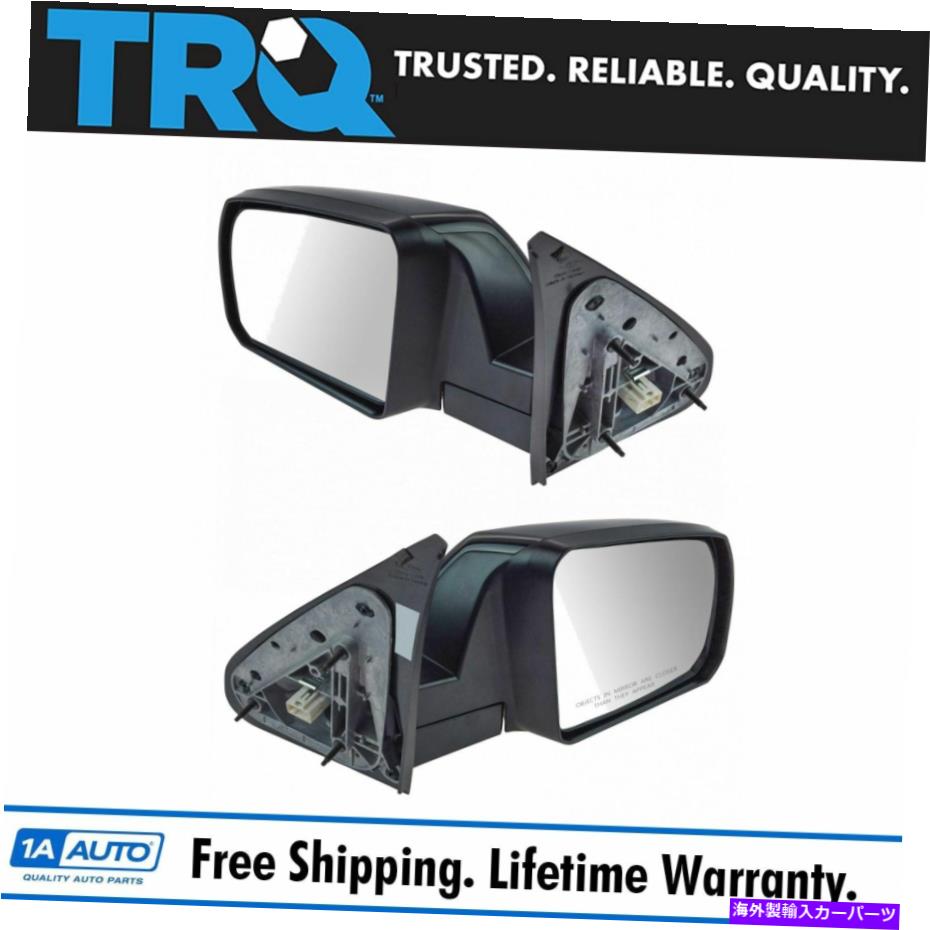 USミラー トヨタツンドラの2のセットに合わせてTRQミラーパワー滑らかな黒い塗料 TRQ Mirror Power Heated Smooth Black Paint To Match Set of 2 for Toyota Tundra【並行輸入品】
