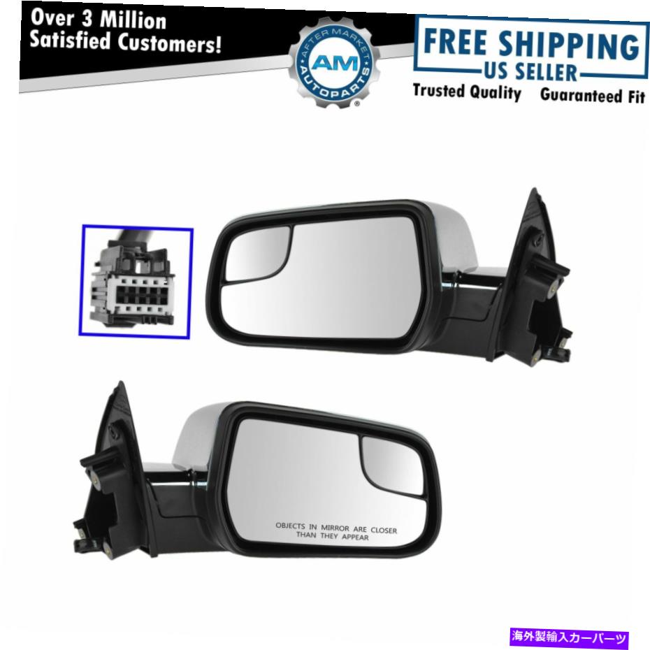 USミラー ミラーパワー加熱されたブラインドスポットクローム左＆右ペアequinox地形用 Mirrors Power Heated Blindspot Chrome Left & Right Pair Set for Equinox Terrain【並行輸入品】