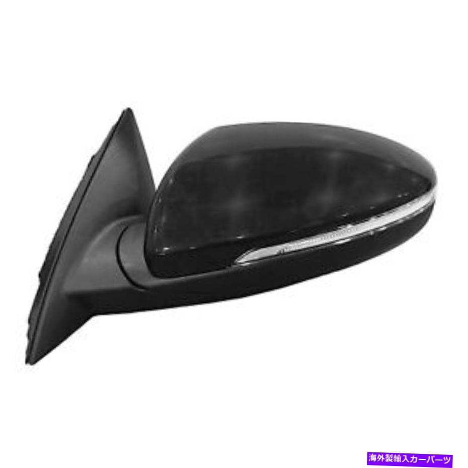 USミラー グロスブラックパワーフラットドライバーサイドドアミラー加熱信号128-10983L Gloss Black Power Flat Driver Side Door Mirror Heated Signal 128-10983L【並行輸入品】