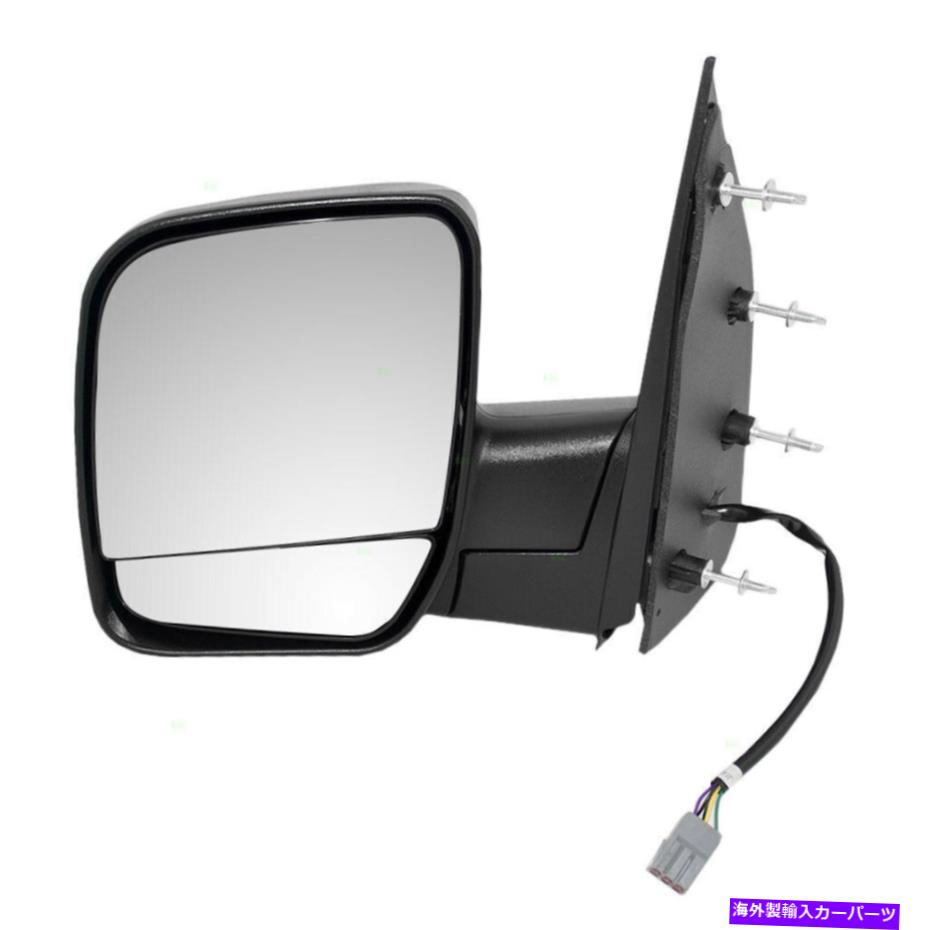 USミラー ドライバーパワーサイドミラー2002-2007フォードEシリーズバンのためのデュアルガラス製粉ランプ Drivers Power Side Mirror Dual Glass Puddle Lamp for 2002-2007 Ford E-Series Van【並行輸入品】