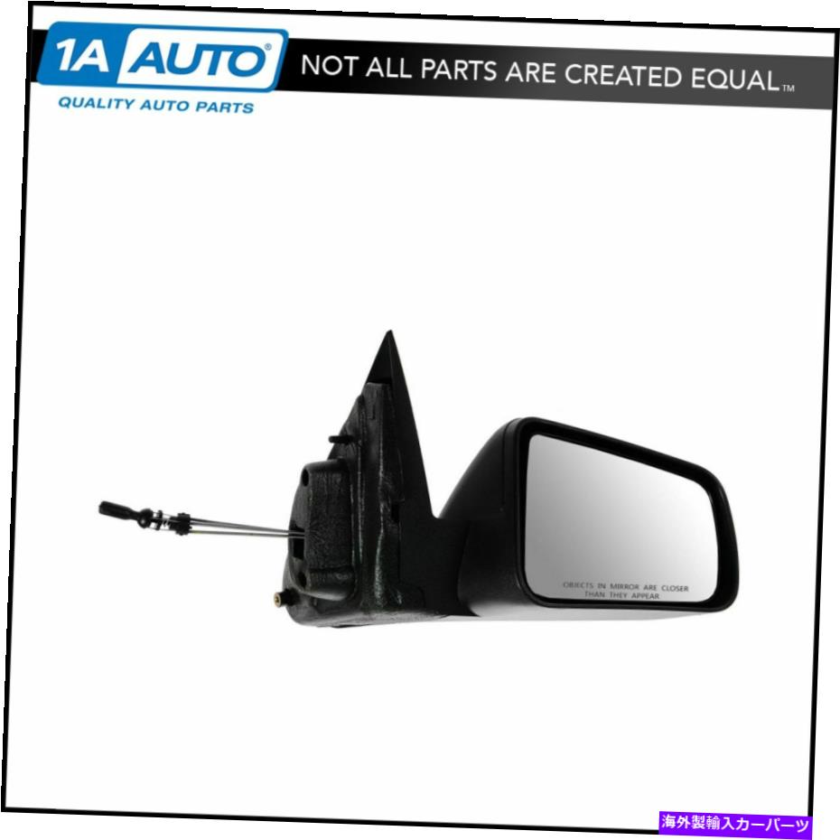 USミラー ミラーマニュアルレバーブラックテクスチャの助手席側右RHのためのフォードフォーカス Mirror Manual Lever Black Textured Passenger Side Right RH for 08-11 Ford Focus【並行輸入品】
