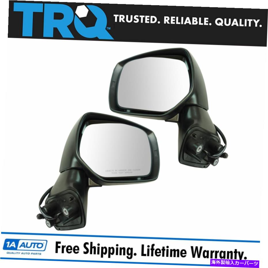 USミラー TRQエクステリアミラーペアLH＆RHサイドパワーペイントスバルフォレスターに合う TRQ Exterior Mirror Pair LH & RH Sides Power Paint to Match for Subaru Forester【並行輸入品】