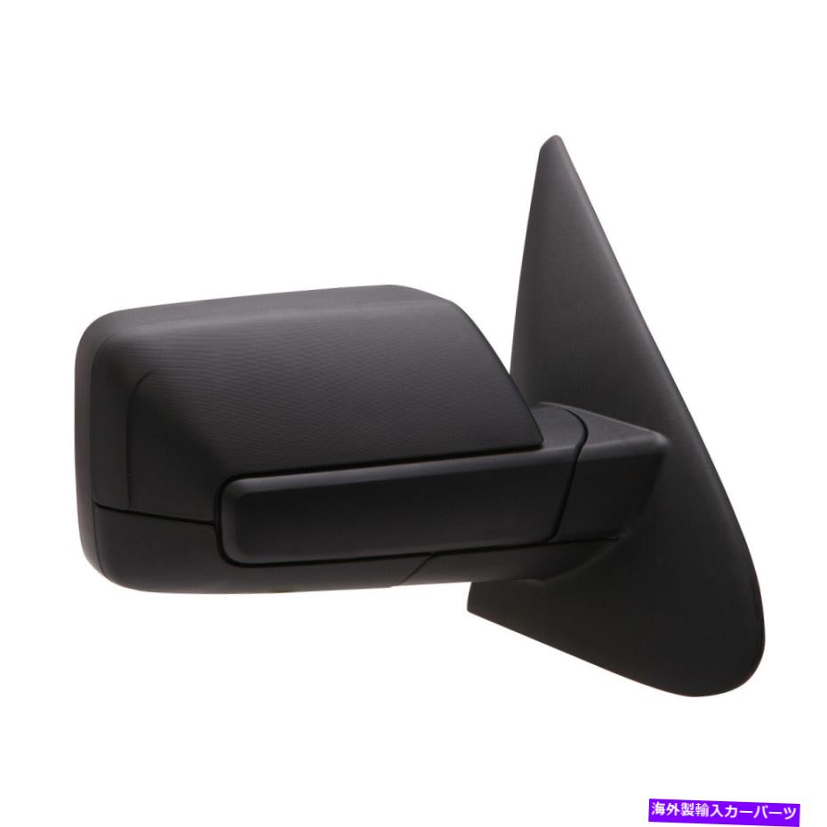 USミラー 交換用の黒いテクスチャの助手席側のドアミラーw/puddleランプ Replacement Black Textured Passenger Side Door Mirror w/Puddle Lamp【並行輸入品】