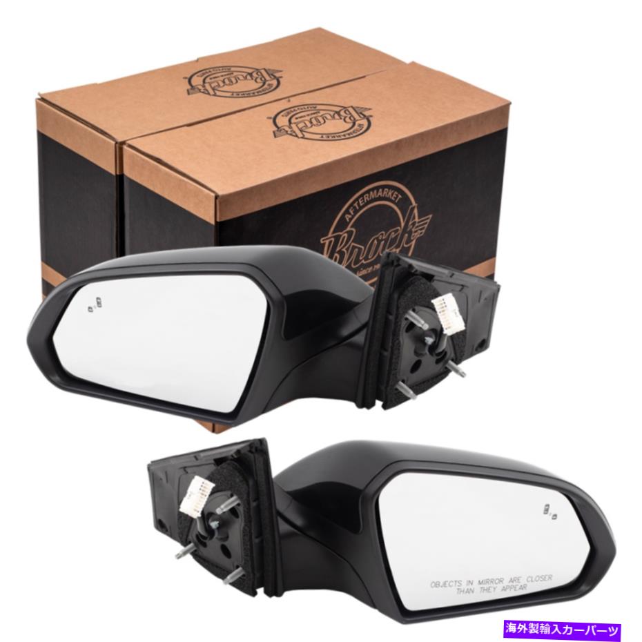 USミラー 新しいペアセットパワーサイドビューミラー2018ヒュンダイソナタの死角の検出 New Pair Set Power Side View Mirror Blind Spot Detection for 2018 Hyundai Sonata【並行輸入品】