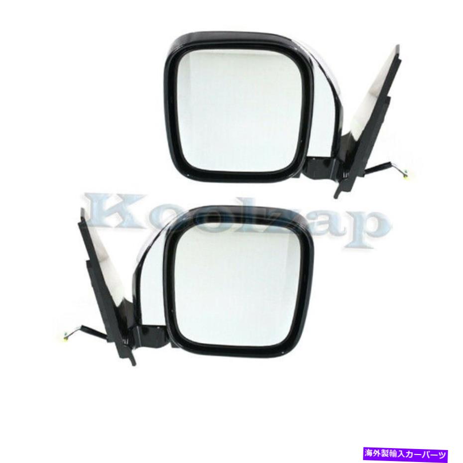USミラー 01-06モンテロリミテッド/XLSリアビュードアミラーパワーヒートクロムセットペア For 01-06 Montero Limited/XLS Rear View Door Mirror Power Heat Chrome Set Pair【並行輸入品】