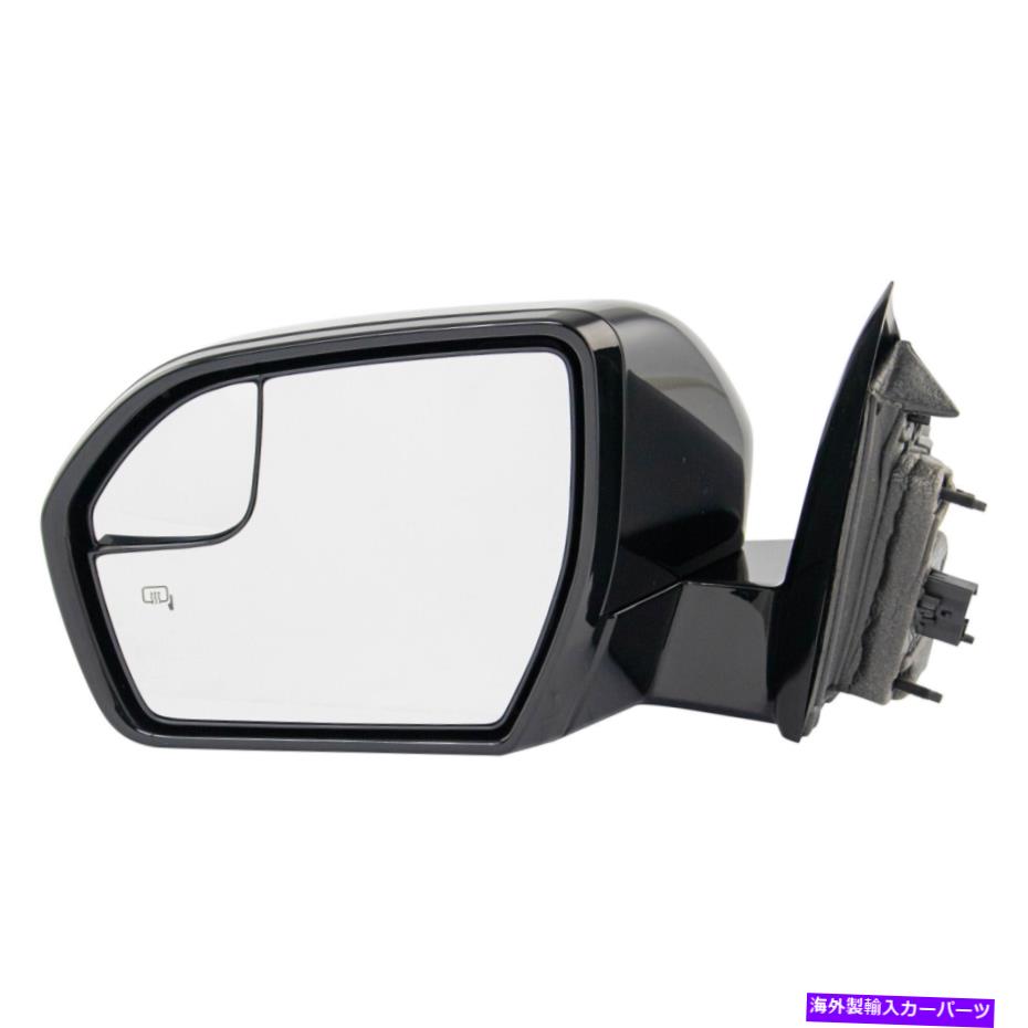 USミラー TRQミラーLHサイドパワーエクスペディションのためのシッタースポッターガラスチェッカー仕上げ TRQ Mirror LH Side Power Heated Spotter Glass Checkered Finish for Expedition【並行輸入品】