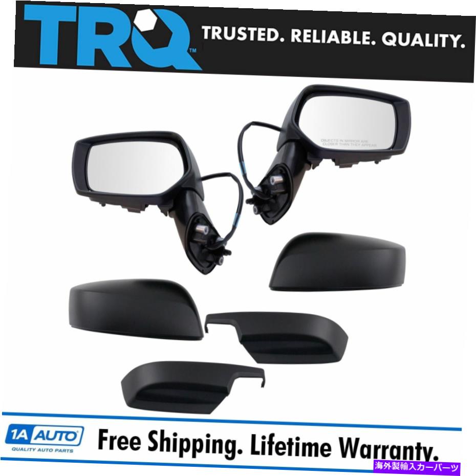 USミラー Subaru Impreza XV CrossTrek WRXのためのTRQミラーパワーテクスチャーブラックペア2 TRQ Mirror Power Textured Black Pair of 2 for Subaru Impreza XV Crosstrek WRX【並行輸入品】