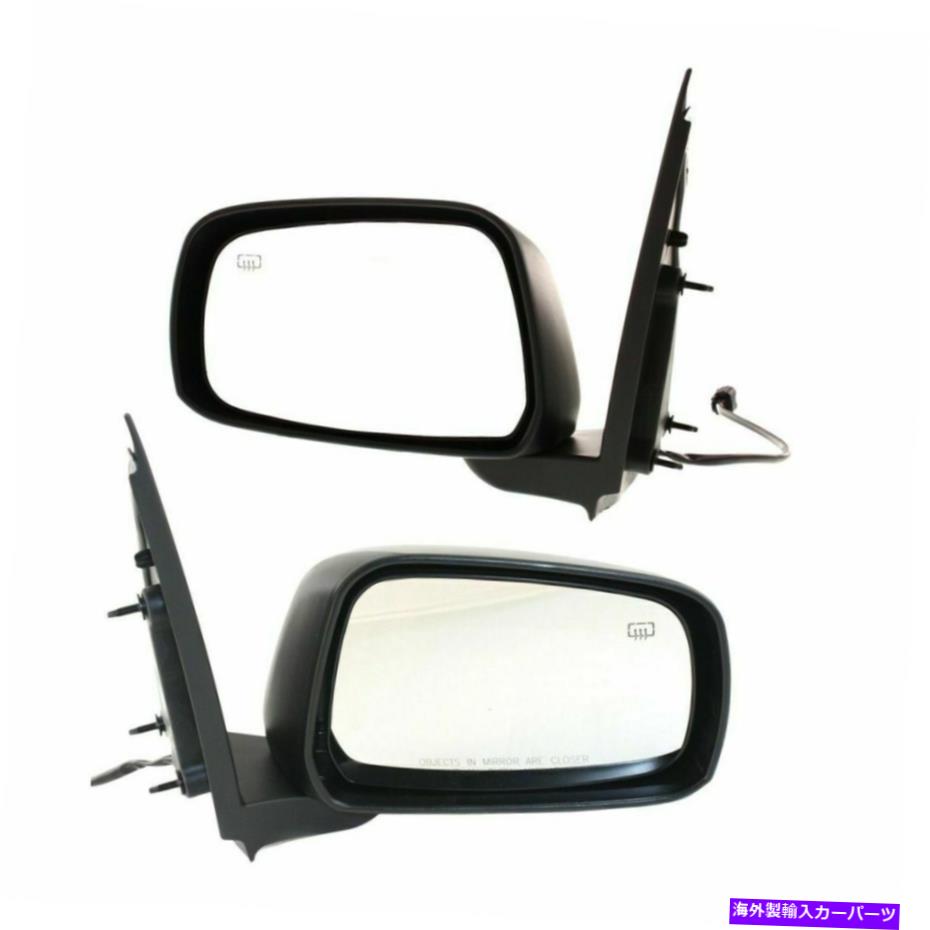 USミラー 2005-2010のパワーミラーセット日産フロンティア加熱マニュアル折りたたみ塗装可能 Power Mirror Set For 2005-2010 Nissan Frontier Heated Manual Folding Paintable【並行輸入品】