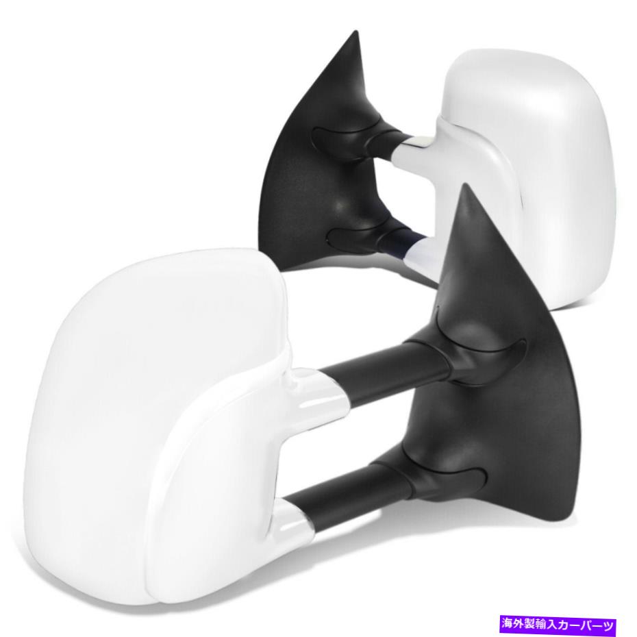 USミラー FIT 1999-2007 FORD F250-F500 Chrome Powered Telescoping Side Towing Mirror+Heat Fit 1999-2007 Ford F250-F500 Chrome Powered Telescoping Side Towing Mirror+Heat【並行輸入品】
