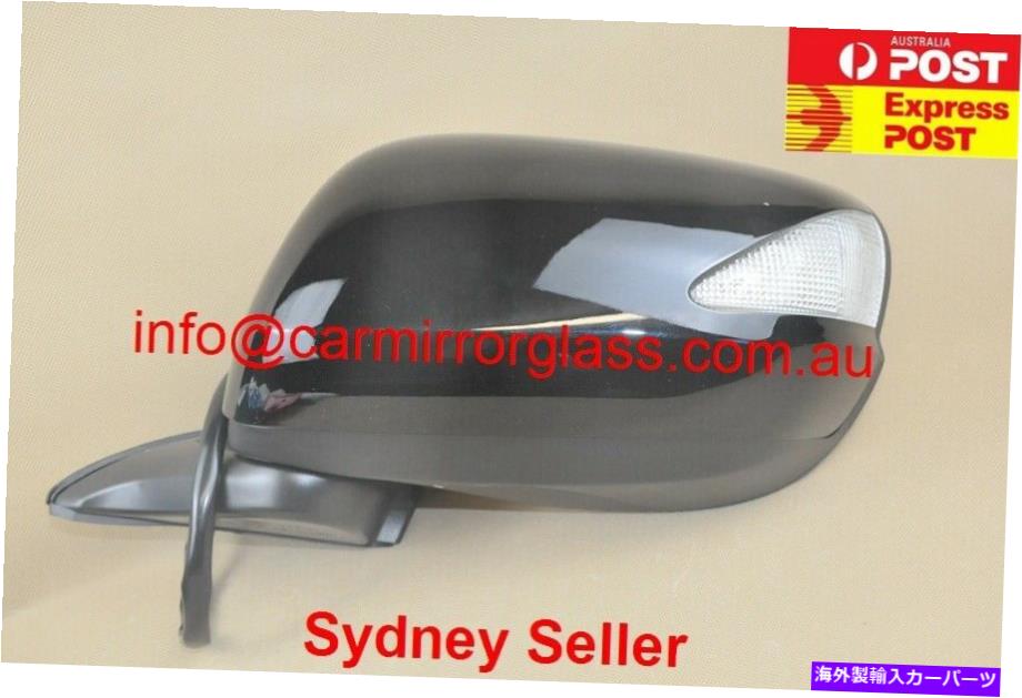 USミラー ホンダジャズ2008-2014左側の新しいドアミラー、ブリンカー、ブラック、オートフォールド NEW DOOR MIRROR FOR HONDA JAZZ 2008 - 2014 LEFT SIDE, BLINKER, Black ,Autofold【並行輸入品】