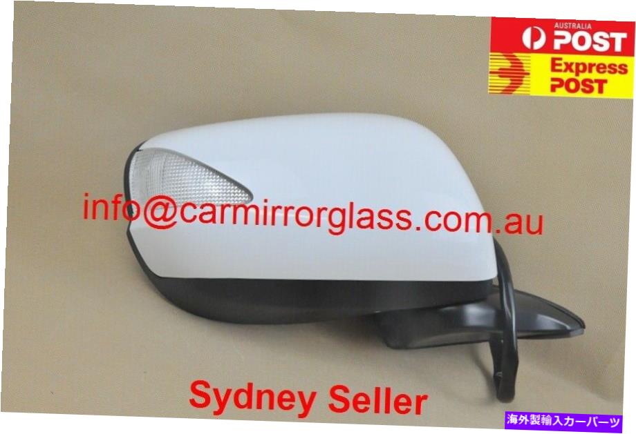 USミラー ホンダジャズ2008-2014右側の新しいドアミラー、ブリンカー、白、自動倍 NEW DOOR MIRROR FOR HONDA JAZZ 2008 - 2014 RIGHT SIDE, BLINKER, White,Autofold【並行輸入品】