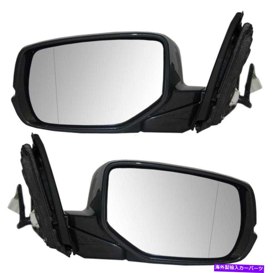 USミラー 新しいペアセットパワーサイドビューミラー加熱信号13 14 15 16ホンダアコード New Pair Set Power Side View Mirror Heated Signal for 13 14 15 16 Honda Accord【並行輸入品】