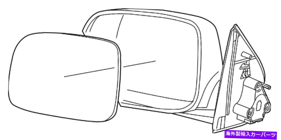 USミラー 本物のGMダークスモークグレーの助手席サイドミラー15246903 Genuine GM Dark Smoke Gray Passenger Side Mirror 15246903【並行輸入品】