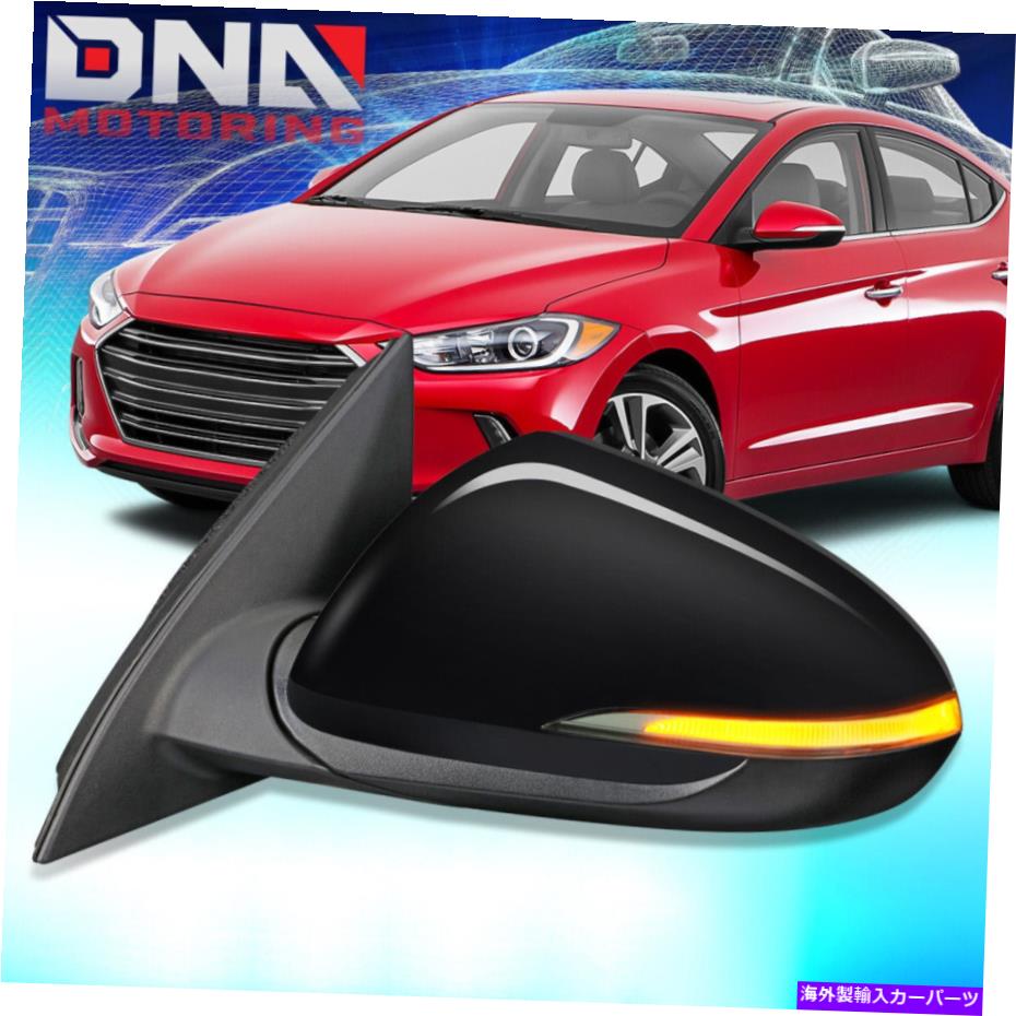 USミラー 2018-2020のヒュンダイELANTRA GT駆動加熱左ドライバーサイドビューミラー For 2018-2020 Hyundai Elantra GT Powered Heated Left Driver Side View Mirror【並行輸入品】