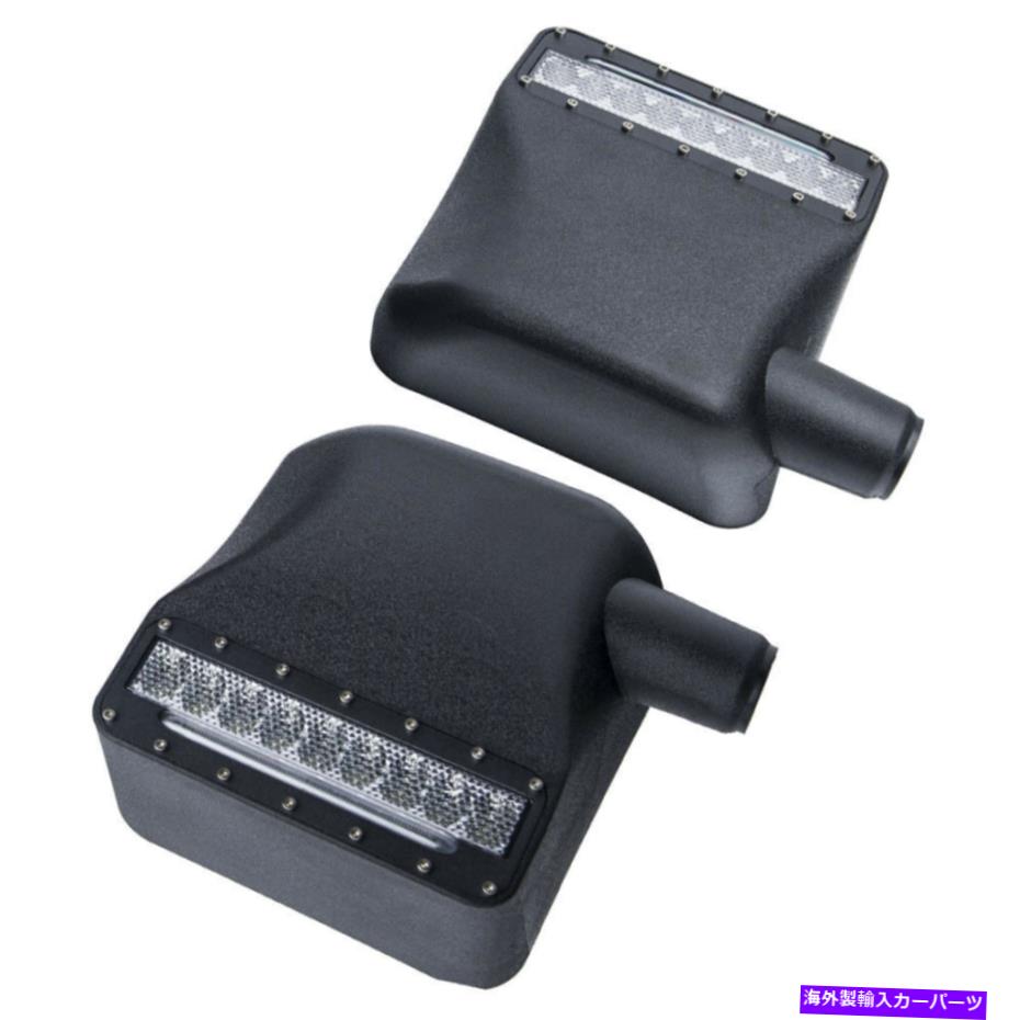 USミラー ジープラングラーJK 07-18のブラックリアサイドビューミラーLEDターンシグナルライト Black Rear Side View Mirrors LED Turn Signal Light for Jeep Wrangler JK 07-18【並行輸入品】 49,764円