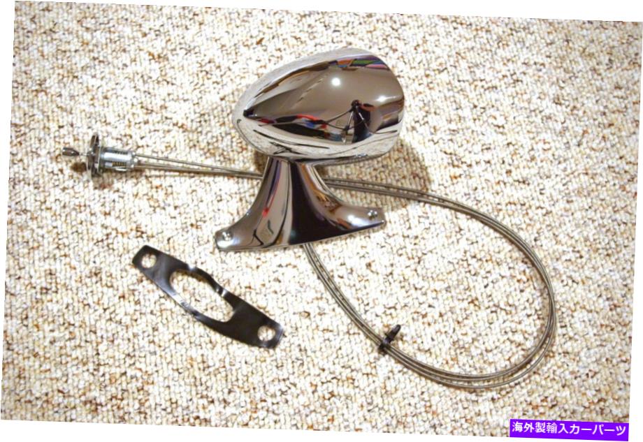 USミラー リモートクロムモーパーLHミラー1973 74 Bボディダッジ充電器衛星ロードランナー Remote CHROME Mopar LH Mirror 1973 74 B Body Dodge Charger Satellite Road Runner【並行輸入品】
