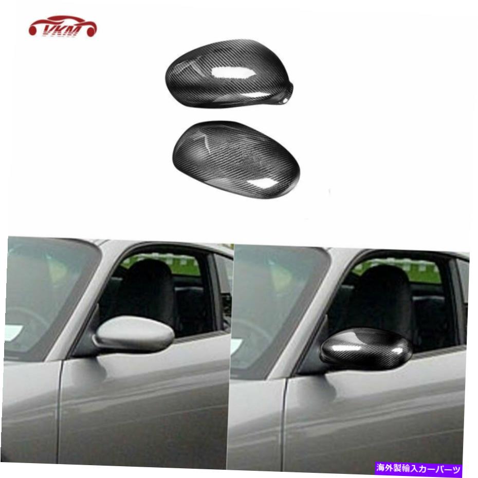USミラー 2004年のポルシェ911 996アドオンのカーボンファイバーダイレクトサイドミラーカバーキャップトリム Carbon Fiber Direct Side Mirror Cover Cap Trim For 2004 Porsche 911 996 Add-on【並行輸入品】