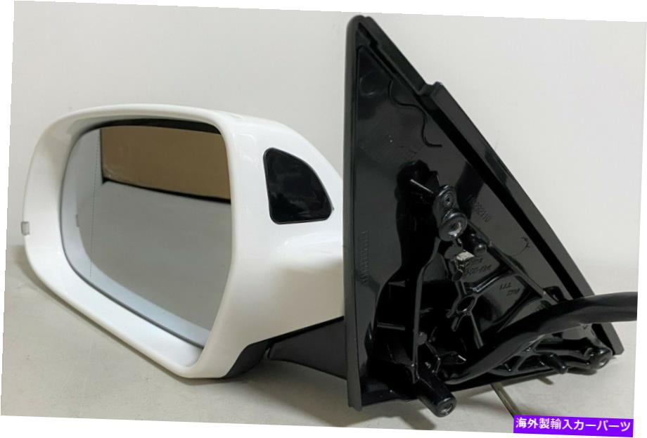USミラー ＃110ホワイトドライバーサイドアウディA4 S4 2012 -2016のための死角付き左ミラー左鏡 #110 WHITE DRIVER SIDE LEFT MIRROR W/ BLIND SPOT FOR AUDI A4 S4 2012 -2016【並行輸入品】