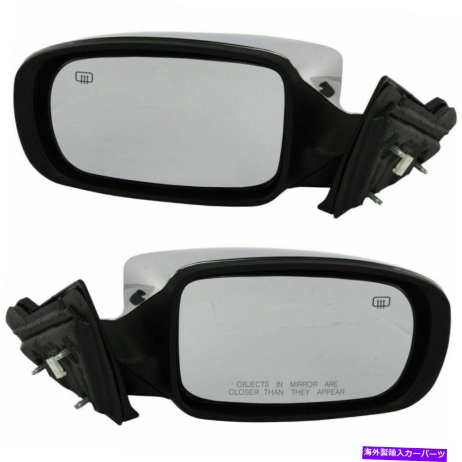 USミラー 11-14のパワーミラー加熱マンフォールドクロムセット2クライスラー200コンバーチブル Power Mirror Heated Man Fold Chrome Set of 2 For 11-14 Chrysler 200 Convertible【並行輸入品】