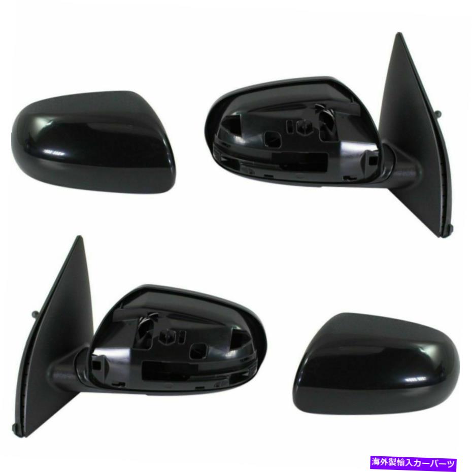 USミラー 2 LH＆RHサイドの非加熱マニュアルミラーのセットは10-2011ヒュンダイアクセントに適合します Set of 2 LH & RH Side Non-Heated Manual Mirror Fits 10-2011 Hyundai Accent【並行輸入品】