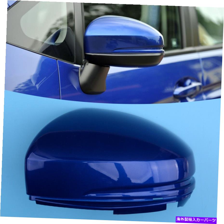 USミラー 左ドアサイドウィングミラーカバーハウジングホンダフィット2015-2017ブルーに適しています Left Door Side Wing Mirror Cover Cap Housing fit for Honda Fit 2015-2017 Blue【並行輸入品】