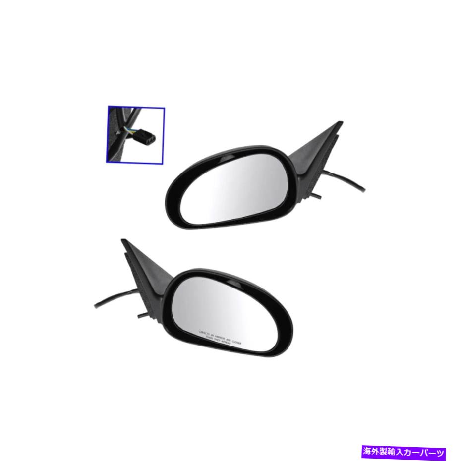 USミラー パワーサイドビューミラー1999-2004 Ford Mustangdの左と右のペア Power Side View Mirrors Textured Left & Right Pair For 1999-2004 Ford Mustangd【並行輸入品】