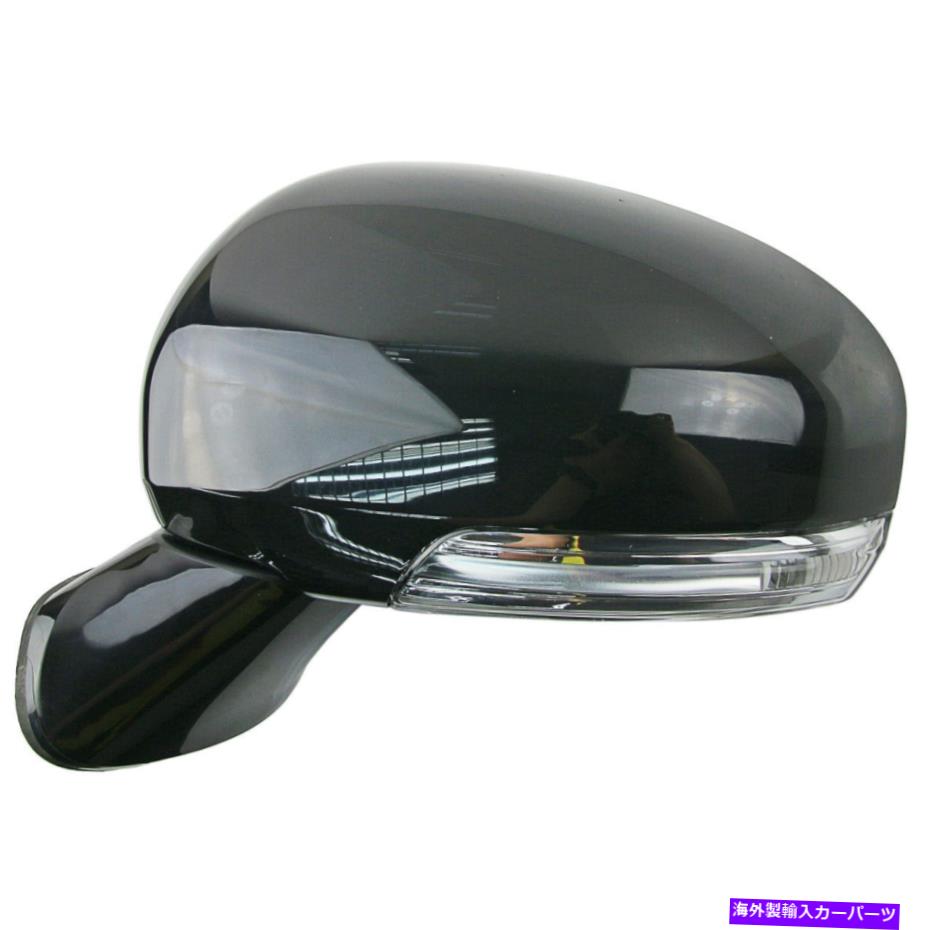 USミラー Wish ZGE20 ZGE25 2009-18のLEDのための黒い左のエクステリアサイドミラー Black Left Exterior Side Mirror For w/ LED For Wish ZGE20 ZGE25 2009-18【並行輸入品】