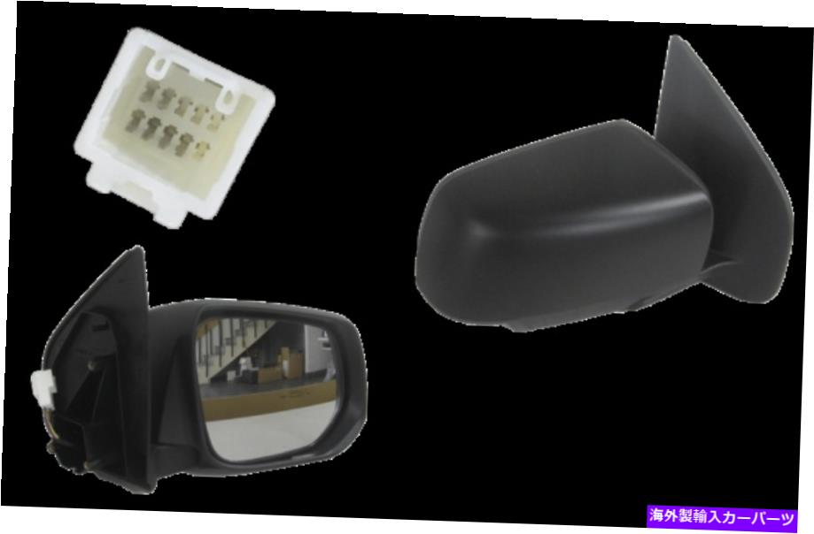 USミラー Isuzu D-Max 7/2012-10/2016ドアミラーブラック右側のサイドW/ランプの場合 FOR ISUZU D-MAX 7/2012-10/2016 DOOR MIRROR BLACK RIGHT HAND SIDE W/LAMP【並行輸入品】