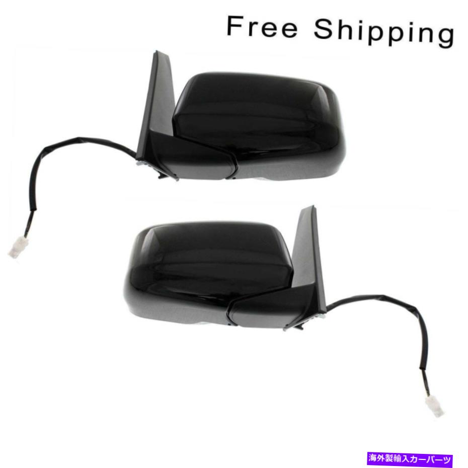 USミラー LH＆RHサイドセット2ライトテクスチャパワー加熱ミラーフィットオデッセイ LH & RH Side Set Of 2 Light Textured Power Heated Mirror Fits Odyssey【並行輸入品】