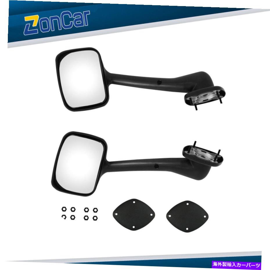 USミラー 2008-2018 FREIGHTLINER CASCADIA BLACK PAIR HOOD MIRRORSセット左と右 New For 2008-2018 Freightliner Cascadia Black Pair Hood Mirrors Set Left & Right【並行輸入品】