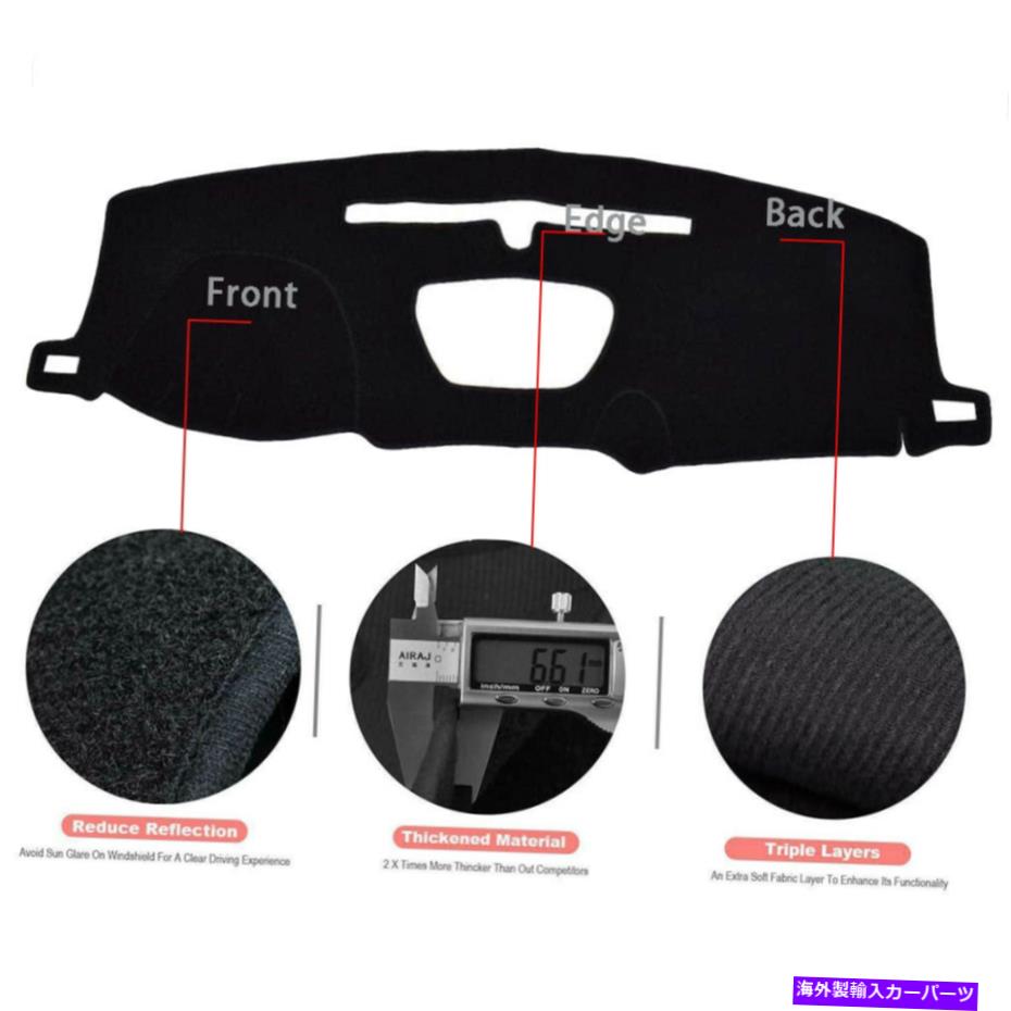 Dashboard Cover シボレーシルバラード1500 2019 2020ダッシュマットダッシュボードカバーブラック用ダッシュカバーマット Dash Cover Mat For Chevy Silverado 1500 2019 2020 Dashmat Dashboard Cover Black【並行輸入品】