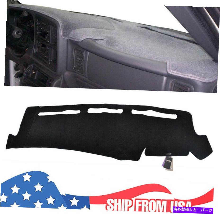 Dashboard Cover シボレーシルバラード用ダッシュカバーマットダッシュボードパッド1500 2500タホ2001-2006ブラック Dash Cover Mat Dashboard Pad for Chevy Silverado 1500 2500 Tahoe 2001-2006 Black【並行輸入品】