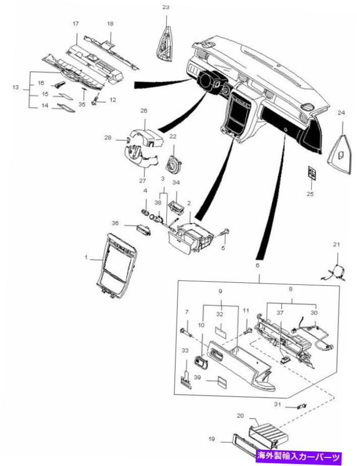 Dashboard Cover 新しいKIA本物のOEMインテリアダッシュボードヒューズボックスカバー847553F000NF NEW KIA GENUINE OEM INTERIOR DASHBOARD FUSE BOX COVER 847553F000NF【並行輸入品】