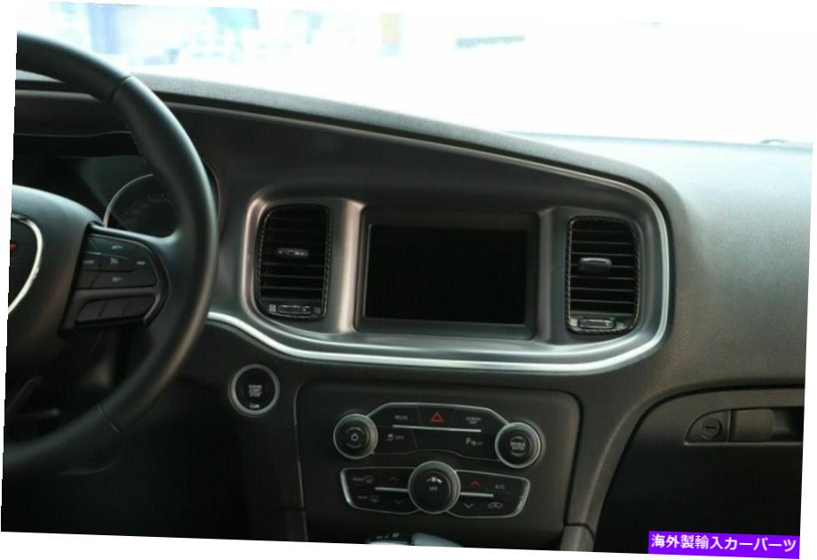 Dashboard Cover カーボンファイバーダッシュボードエアアウトレットベントカバーダッジ充電器のアクセサリーのトリム Carbon Fiber Dashboard Air Outlet Vent Cover Trim For Dodge Charger Accessories【並行輸入品】 32,890円