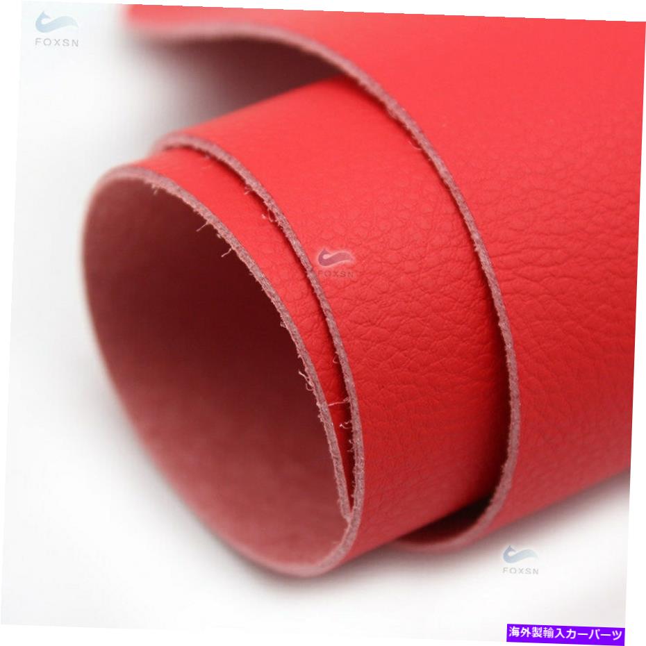 Dashboard Cover 1.2mm DIYレッドレザーステアリングホイールドアハンドルアームレストダッシュボードパネルカバー 1.2MM DIY RED Leather Steering Wheel Door Handle Armrest Dashboard Panel Cover【並行輸入品】