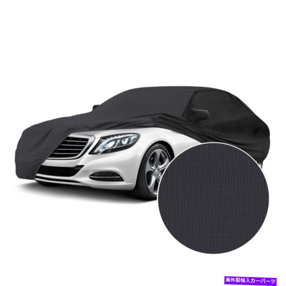カーカバー フォルクスワーゲンGTI 15-21サテンストレッチ屋内ダークグレーカスタムカーカバーWブラック For Volkswagen GTI 15-21 Satin Stretch Indoor Dark Gray Custom Car Cover w Black【並行輸入品】