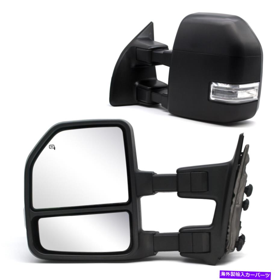 USミラー 1999-2016 Ford F350 Super Duty Manual Chromeの新しいスタイルのペア牽引ミラー New Style Pair Towing Mirrors For 1999-2016 Ford F350 Super Duty Manual Chrome【並行輸入品】