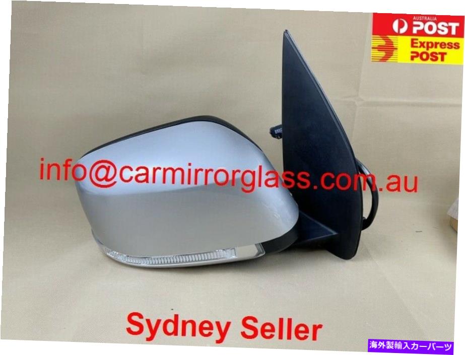 USミラー 日産ナバラの新しいドアミラーD40 2005-2015右側（シルバー、マニュアルフォールド NEW DOOR MIRROR FOR NISSAN NAVARA D40 2005-2015 RIGHT SIDE (SILVER, MANUAL FOLD【並行輸入品】