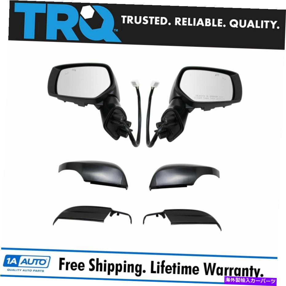USミラー TRQのサイドビュードアミラーパワー加熱マニュアル折りたたみ式ターンシグナルペアスバル TRQ SideView Door Mirror Power Heated Manual Folding Turn Signal Pair for Subaru【並行輸入品】
