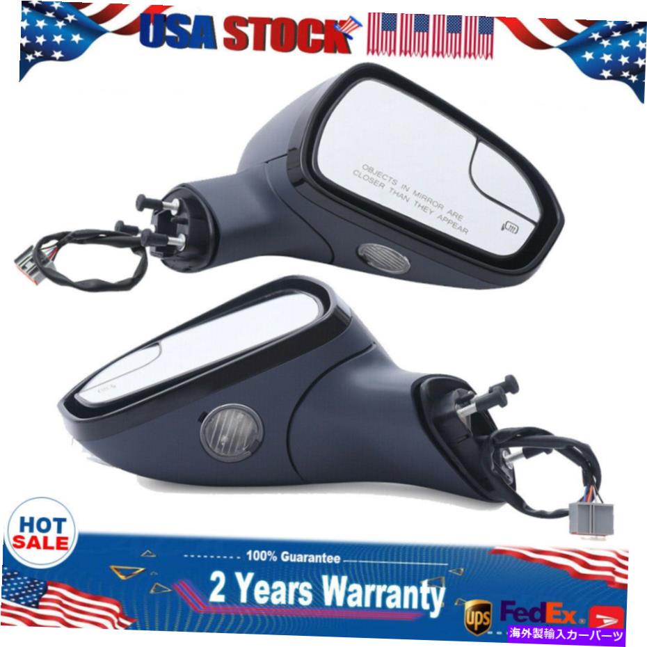 USミラー 2013-2016 Ford Fusion Power Mirror Left+右側マニュアルフォールドペイント可能なUSA For 2013-2016 Ford Fusion Power Mirror Left+Right Side Manual Fold Paintable USA【並行輸入品】