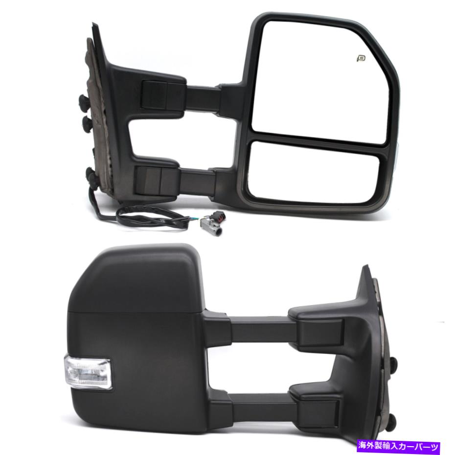 USミラー 1999-2001 Ford F-250 F-350 F-450スーパーデューティLH RHのペアパワー牽引ミラー Pair Power Towing Mirrors For 1999-2001 Ford F-250 F-350 F-450 Super Duty LH RH【並行輸入品】
