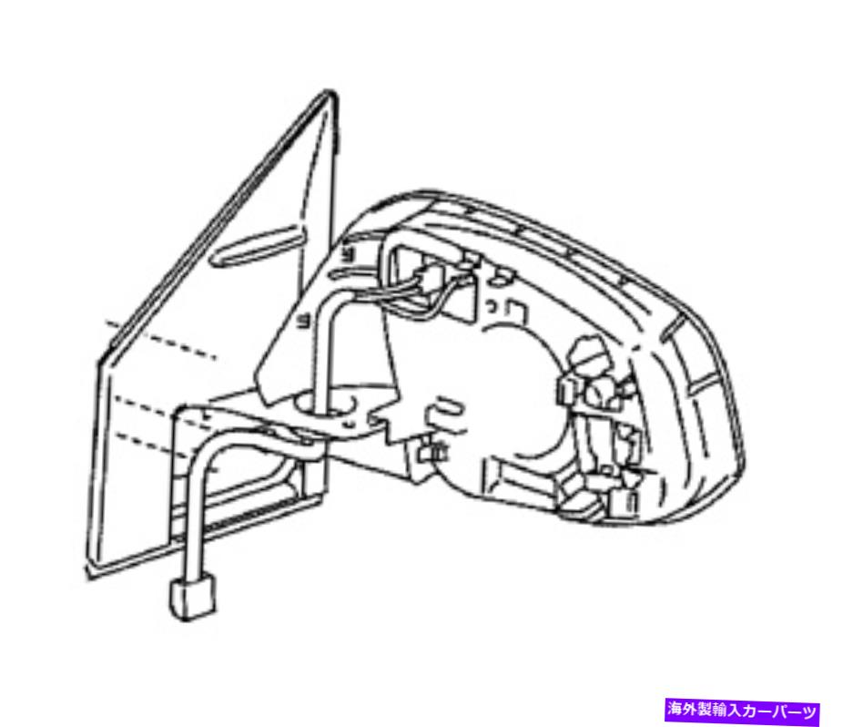 USミラー OEMトヨタRAV4＆HVアウターミラーアセンブリドライバーサイドフィット2015-2018 OEM TOYOTA RAV4 & HV OUTER MIRROR ASSEMBLY DRIVER SIDE FITS 2015-2018【並行輸入品】