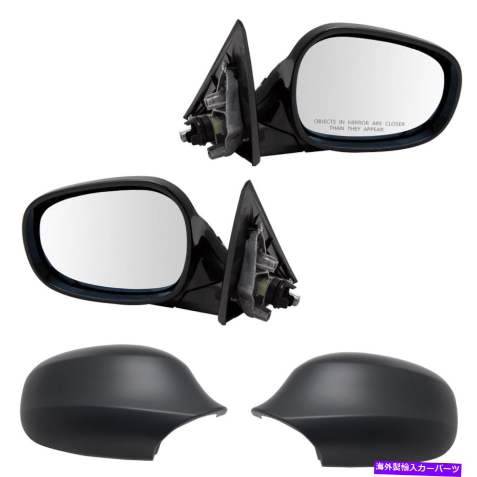 USミラー TRQエクステリアサイドビュードアミラーパワーBMW用の加熱グロスブラックペア TRQ Exterior Side View Door Mirror Power Heated Gloss Black Pair for BMW【並行輸入品】