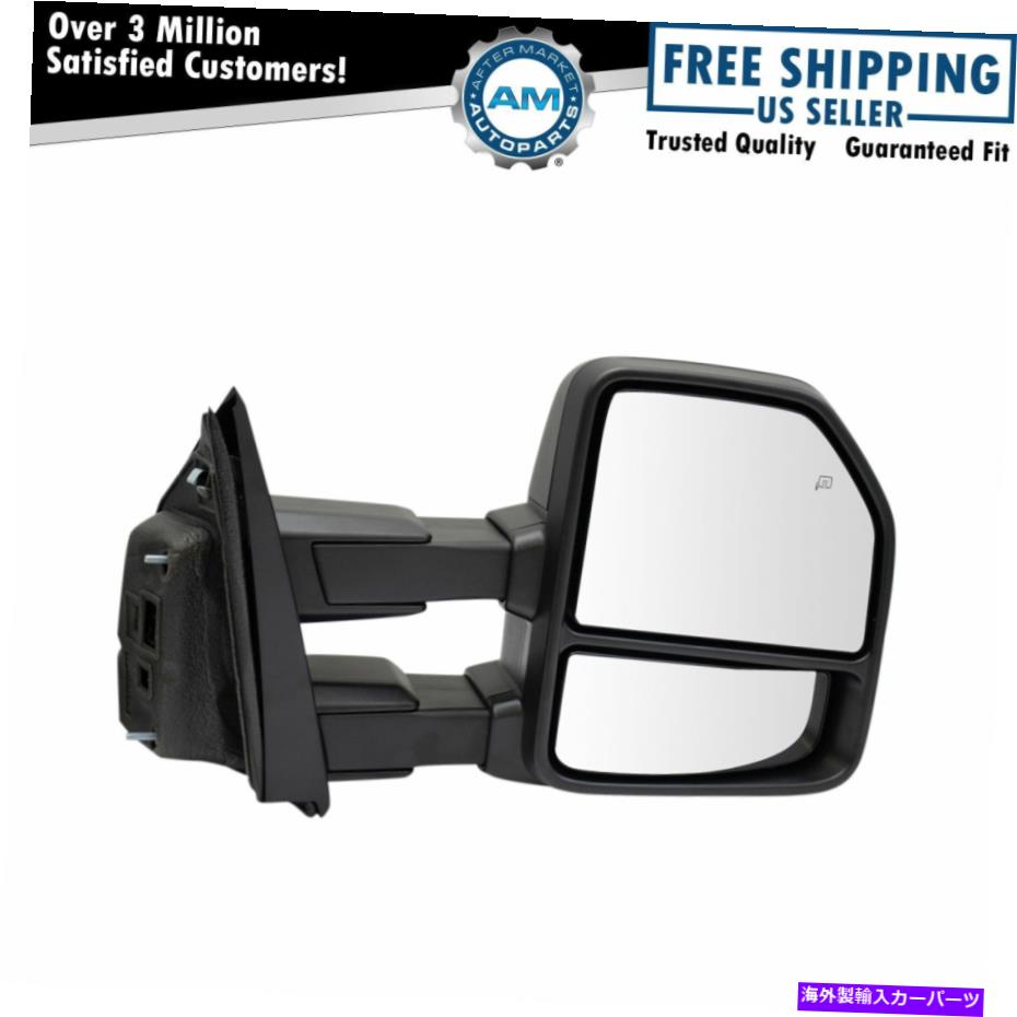 USミラー 牽引ミラーパワーシグナル水たまりスポットチェッカー仕上げRHのF150 Towing Mirrors Power Signal Puddle Spot Checkered Finish RH for F150【並行輸入品】