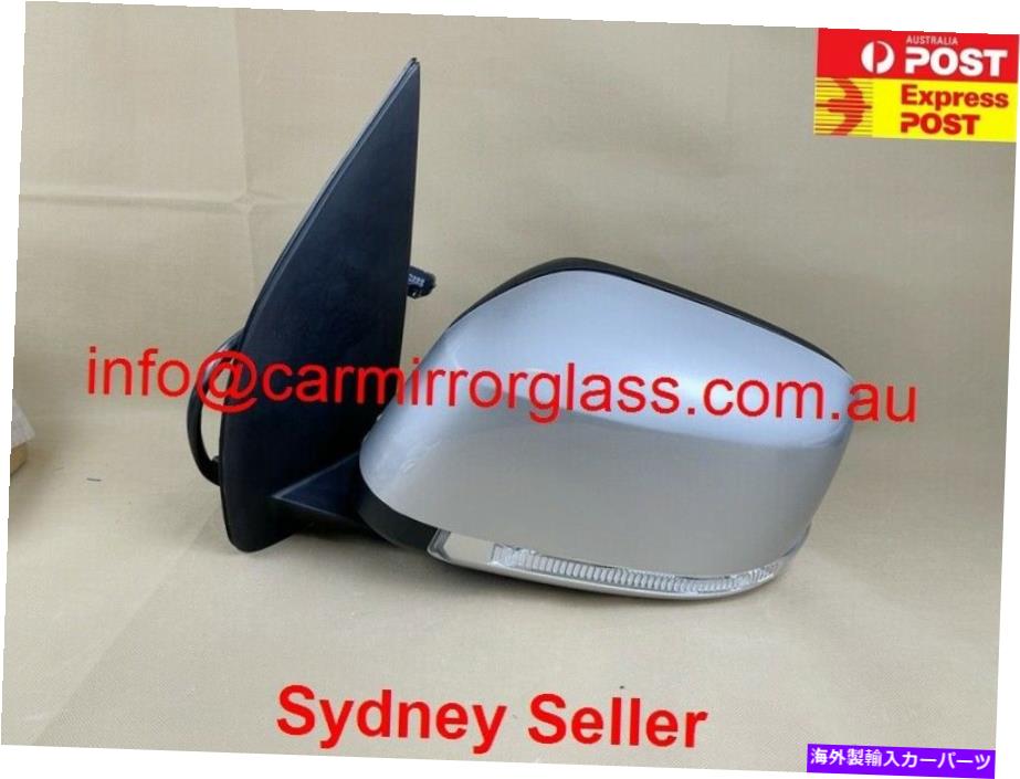 USミラー 日産ナバラの新しいドアミラーD40 2005-2015左側（シルバー、マニュアルフォールド NEW DOOR MIRROR FOR NISSAN NAVARA D40 2005-2015 LEFT SIDE (SILVER, MANUAL FOLD【並行輸入品】