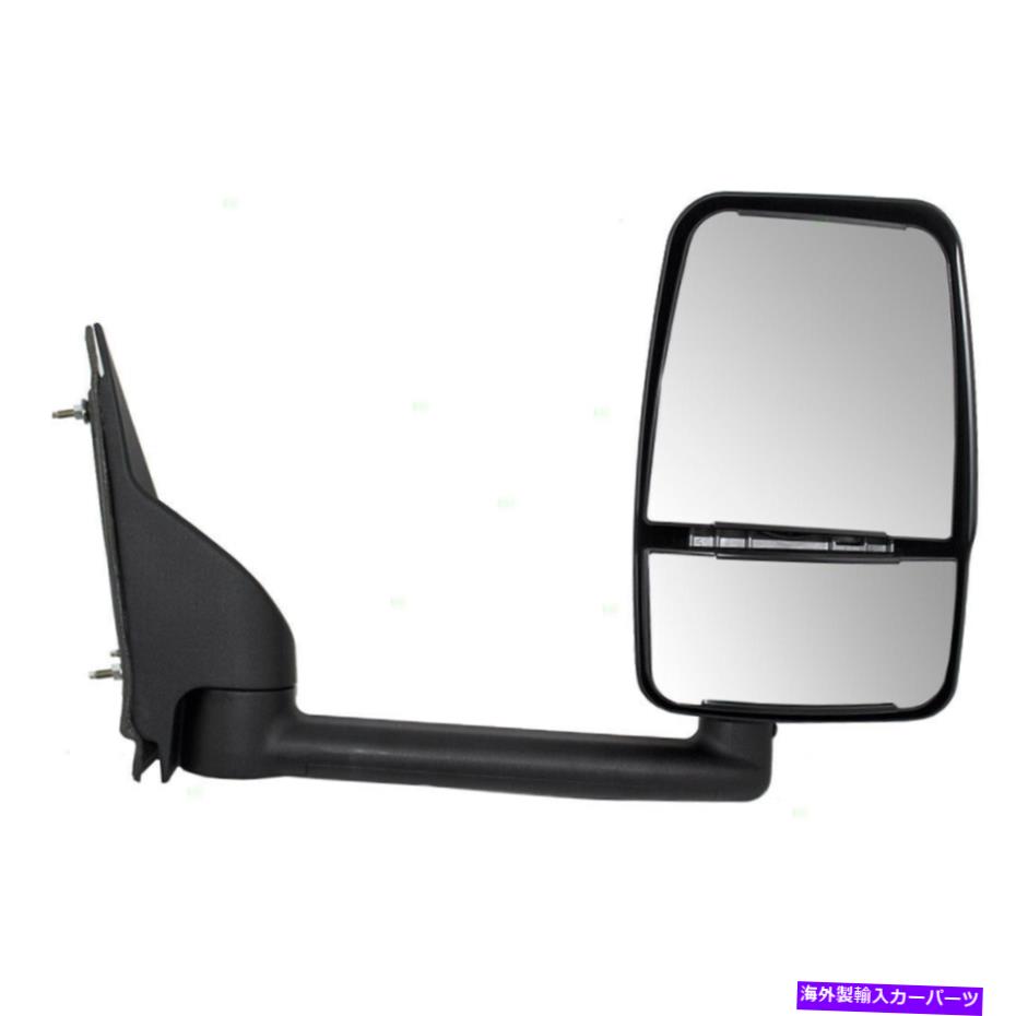 USミラー マニュアルミラーフィット03-16エクスプレスサバナ助手席側パドルタイプデュアルガラス Manual Mirror fits 03-16 Express Savana Passenger Side Paddle Type Dual Glass【並行輸入品】