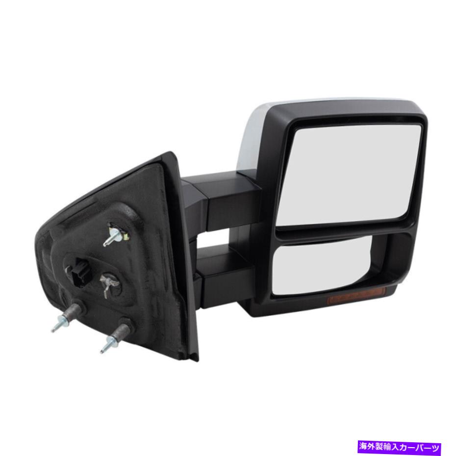 USミラー トウミラーフィット08-14フォードF150乗客サイドパワー加熱信号メモリクロム Tow Mirror fits 08-14 Ford F150 Passenger Side Power Heated Signal Memory Chrome【並行輸入品】